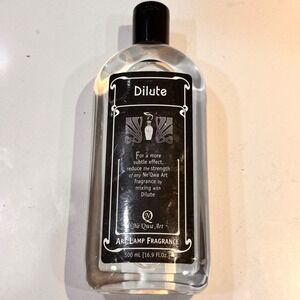 New NeQwa Art Dilute Art Lamp Fragrance 500 ML 16.9 FL OZ Clear Bottle Black Cap
